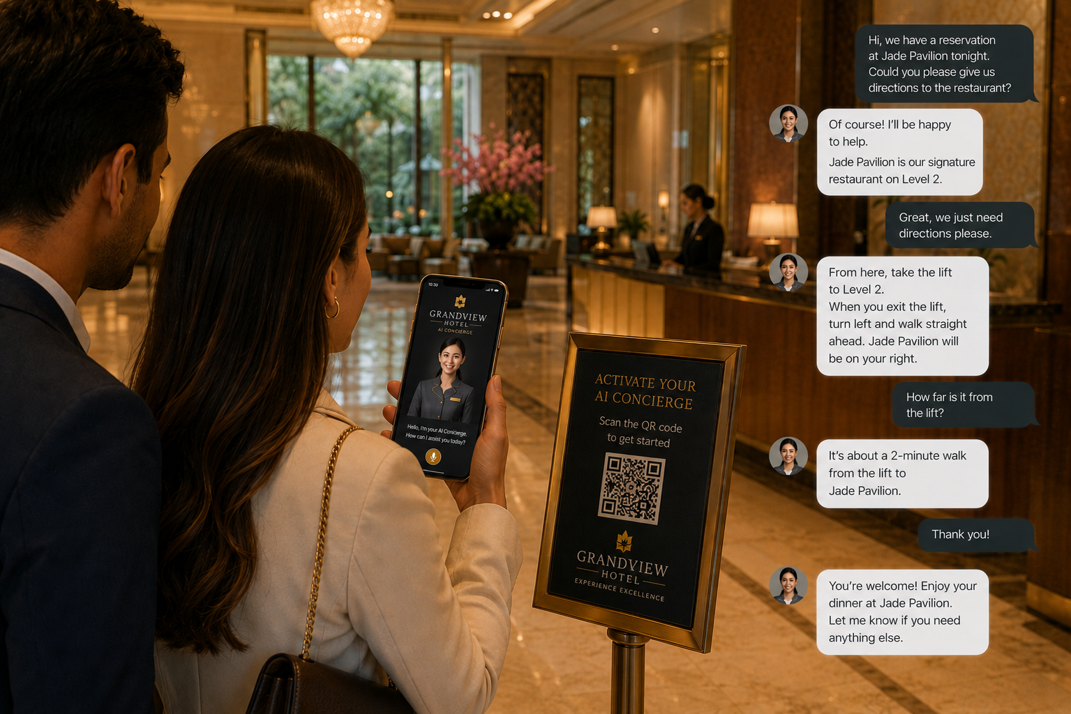 HOSPITALITY: Guests need help throughout their stay, not just at reception.
